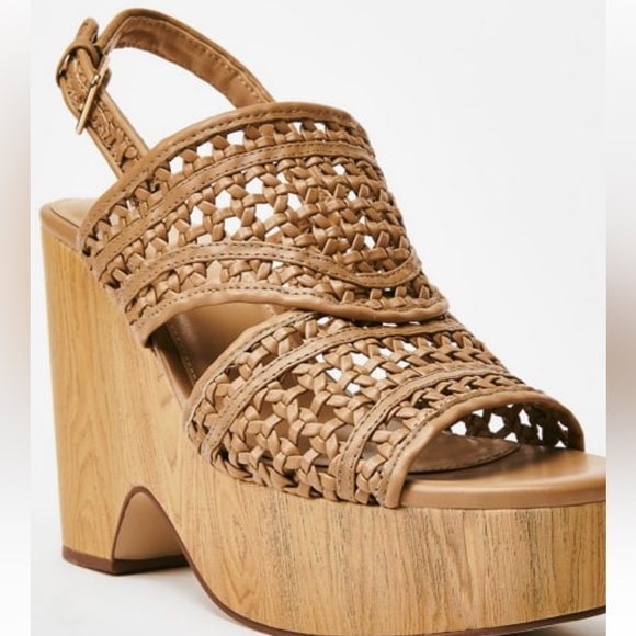 JustFab Shoes - Just Fab Ruth Light Tan Wedge